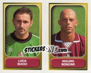 Sticker Bucci / Bonomi  - Calcio 2000-2001 n. 589 - Merlin
