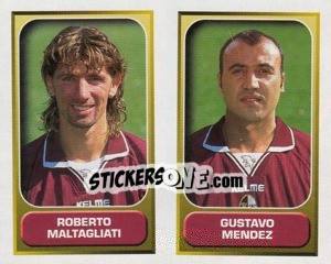 Sticker Maltagliati / Mendez  - Calcio 2000-2001 n. 591 - Merlin