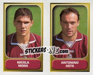 Sticker Mora / Asta  - Calcio 2000-2001 n. 592 - Merlin