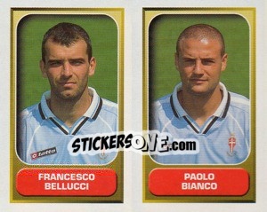 Sticker Bellucci / Bianco  - Calcio 2000-2001 n. 598 - Merlin