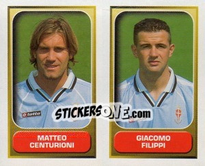 Sticker Centurioni / Filippi  - Calcio 2000-2001 - Merlin