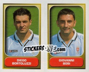 Sticker Bortoluzzi / Bosi  - Calcio 2000-2001 n. 600 - Merlin