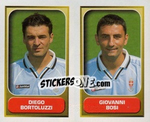 Sticker Bortoluzzi / Bosi  - Calcio 2000-2001 - Merlin