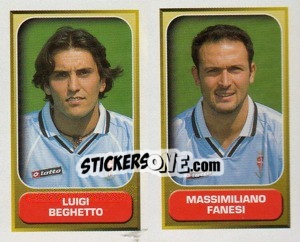 Sticker Beghetto / Fanesi  - Calcio 2000-2001 - Merlin