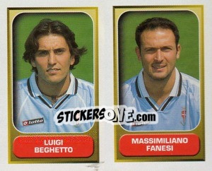 Sticker Beghetto / Fanesi  - Calcio 2000-2001 n. 602 - Merlin
