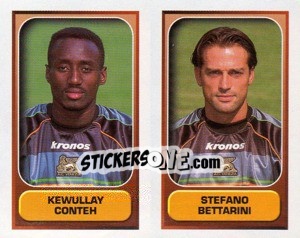 Sticker Conteh / Bettarini  - Calcio 2000-2001 n. 606 - Merlin