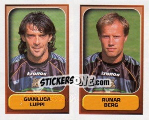 Sticker Luppi / Berg  - Calcio 2000-2001 n. 607 - Merlin