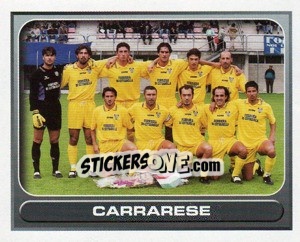 Figurina Carrarese (squadra) - Calcio 2000-2001 - Merlin
