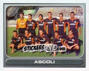 Figurina Ascoli (squadra) - Calcio 2000-2001 - Merlin