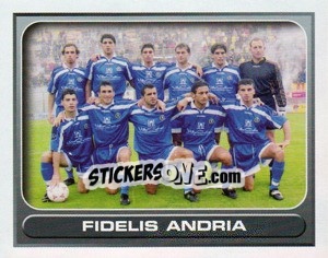Sticker Fidelis Andria (squadra) - Calcio 2000-2001 n. 636 - Merlin