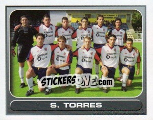 Figurina Sassari Torres (squadra) - Calcio 2000-2001 - Merlin