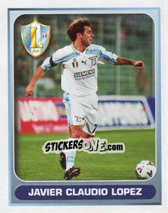 Sticker Javier Claudio Lopez (Lazio) - Calcio 2000-2001 n. 648 - Merlin
