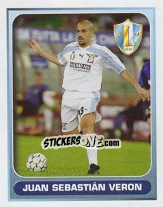 Sticker Juan Sebastian Veron (Lazio) - Calcio 2000-2001 n. 650 - Merlin