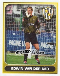 Figurina Edwin van der Sar (Juventus) - Calcio 2000-2001 - Merlin