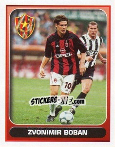 Cromo Zvonimir Boban (Milan) - Calcio 2000-2001 - Merlin