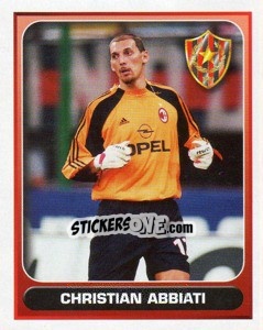 Figurina Christian Abbiati (Milan) - Calcio 2000-2001 - Merlin