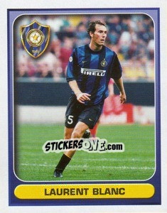 Figurina Laurent Blanc (Inter) - Calcio 2000-2001 - Merlin