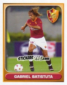 Cromo Gabriel Batistuta (Roma) - Calcio 2000-2001 - Merlin