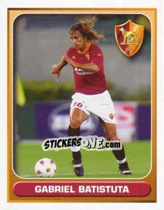 Sticker Gabriel Batistuta (Roma) - Calcio 2000-2001 n. 669 - Merlin