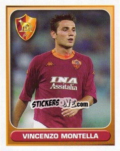 Cromo Vincenzo Montella (Roma) - Calcio 2000-2001 - Merlin