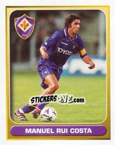 Sticker Manuel Rui Costa (Fiorentina) - Calcio 2000-2001 n. 673 - Merlin