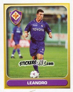 Sticker Leandro (Fiorentina) - Calcio 2000-2001 n. 676 - Merlin