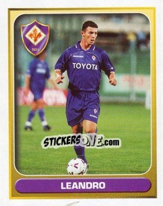 Sticker Leandro (Fiorentina) - Calcio 2000-2001 - Merlin