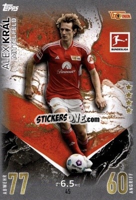 Sticker Alex Kráhl - German Fussball Bundesliga 2023-2024. Match Attax
 - Topps