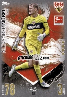 Sticker Alexander Nübel - German Fussball Bundesliga 2023-2024. Match Attax
 - Topps
