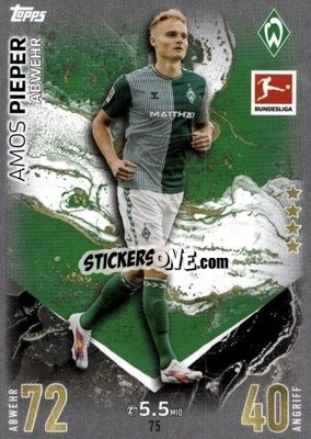 Sticker Amos Pieper - German Fussball Bundesliga 2023-2024. Match Attax
 - Topps