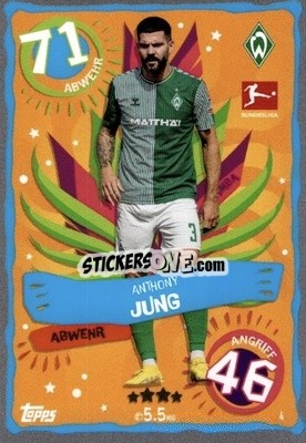 Sticker Anthony Jung - German Fussball Bundesliga 2023-2024. Match Attax
 - Topps