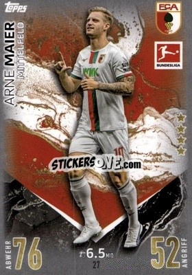 Sticker Arne Maier - German Fussball Bundesliga 2023-2024. Match Attax
 - Topps