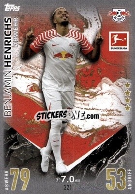 Cromo Benjamin Henrichs - German Fussball Bundesliga 2023-2024. Match Attax
 - Topps