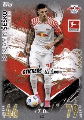 Figurina Benjamin Sesko - German Fussball Bundesliga 2023-2024. Match Attax
 - Topps