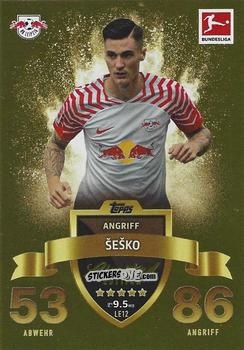 Cromo Benjamin Sesko - German Fussball Bundesliga 2023-2024. Match Attax
 n. LE12 - Topps