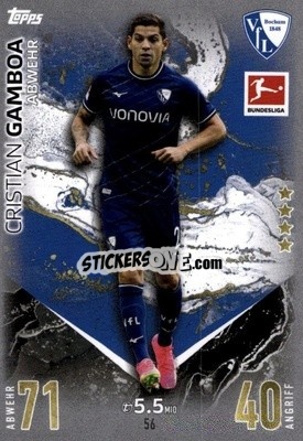Sticker Christian Gamboa - German Fussball Bundesliga 2023-2024. Match Attax
 - Topps