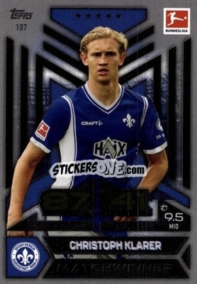 Cromo Christoph Klarer - German Fussball Bundesliga 2023-2024. Match Attax
 - Topps