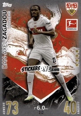 Sticker Dan-Axel Zagadou - German Fussball Bundesliga 2023-2024. Match Attax
 - Topps