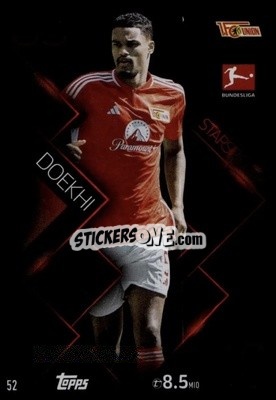 Sticker Danilho Doekhi - German Fussball Bundesliga 2023-2024. Match Attax
 - Topps