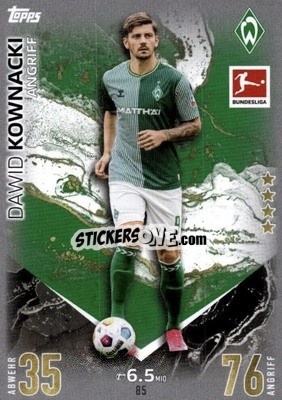 Sticker Dawid Kownacki - German Fussball Bundesliga 2023-2024. Match Attax
 - Topps