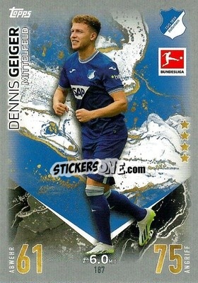 Sticker Dennis Geiger - German Fussball Bundesliga 2023-2024. Match Attax
 - Topps