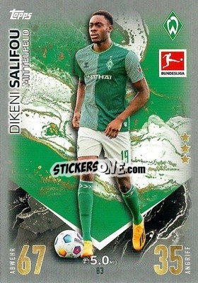 Cromo Dikeni Salifou - German Fussball Bundesliga 2023-2024. Match Attax
 - Topps