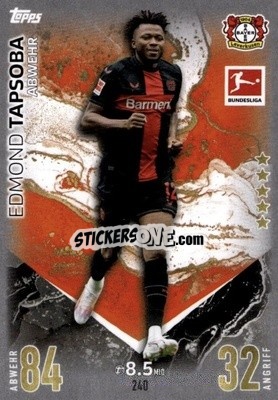 Cromo Edmond Tapsoba - German Fussball Bundesliga 2023-2024. Match Attax
 - Topps