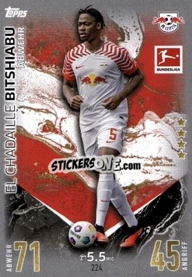 Sticker El Chadaille Bitshiabu - German Fussball Bundesliga 2023-2024. Match Attax
 - Topps