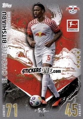 Figurina El Chadaille Bitshiabu - German Fussball Bundesliga 2023-2024. Match Attax
 - Topps