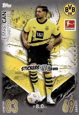 Figurina Emre Can - German Fussball Bundesliga 2023-2024. Match Attax
 - Topps