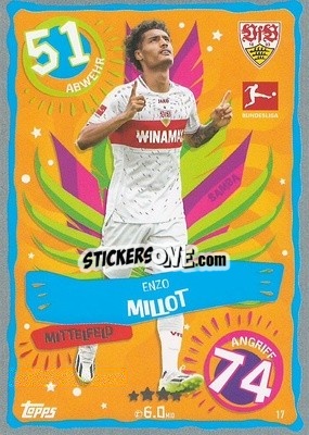 Sticker Enzo Millot - German Fussball Bundesliga 2023-2024. Match Attax
 - Topps