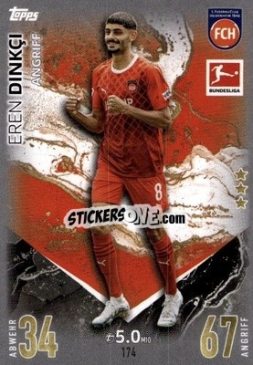 Sticker Eren Dinkci - German Fussball Bundesliga 2023-2024. Match Attax
 - Topps