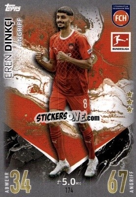 Figurina Eren Dinkci - German Fussball Bundesliga 2023-2024. Match Attax
 - Topps