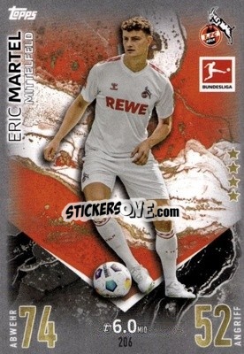Cromo Eric Martel - German Fussball Bundesliga 2023-2024. Match Attax
 - Topps